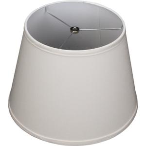 10" Top Diameter x 13" Bottom Diameter x 9" Slant Height with Washer (Spider) Attachment for Lamps with a Harp (Linen White)