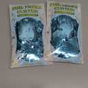 2 Pack Backdrop Curtains, 3.28 Feet x 7.05 Feet Sky Blue Tinsel Backdrop, Metallic Fringe Curtains Foil Tinsel Party Streamer, Winter Backdrop Happy Birthday Party Supplies