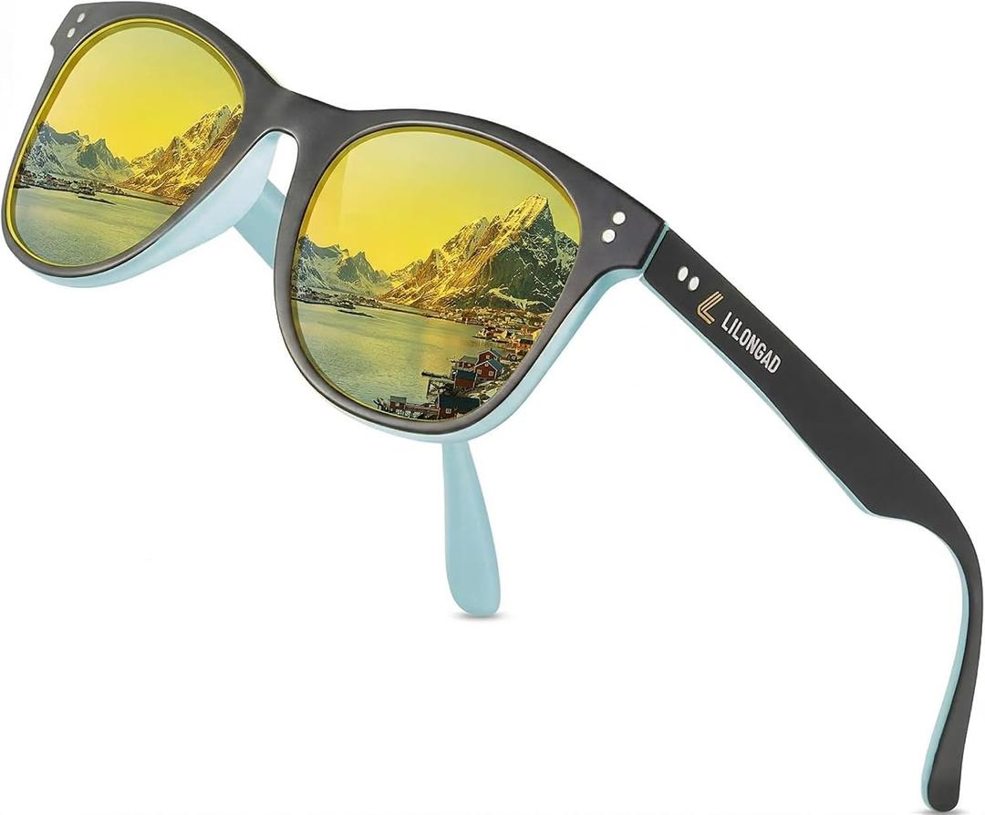 Anti-Scratch Polarized Sunglasses for Men Women,UV400 Protection,Lightweight TR90 for Driving,Outdoor Everyday Use
