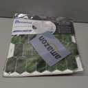 Long Hexagon Peel and Stick Tiles Backsplash,10 Sheets 3D Self Adhesive Wall Tile Back Splash 12 x 12 Inch for Kitchen,Bathroom(Dark Green)