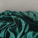 Homiest Emerald Green Satin Fabric by The Yard, 1 Yard x 58 Inch Charmeuse Satin Fabric Silky & Shiny Cloth Fabric, Smooth Bridal Satin Fabric for Wedding Dress, Clothing Making, DIY Crafts, Sewing