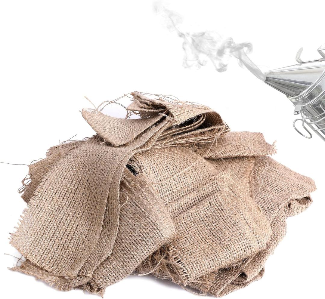 DECOHS 2 Pound Burlap Bee Smoker Fuel Jute Burlap Smoker Fuel for Beekeeping Easy to Light Hive Smoker Fuel, Long Continuous Burn, Produces Light, Cool Smoke