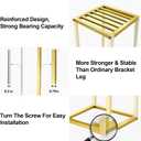 Cylinder Stands for Parties & Plants,2pcs Gold Square Wedding Flower Pedestal Stands for Centerpieces, 23.6 inch Tall