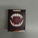 Vampire Teeth 5 Sizes 15 Pairs Halloween Decorations Party Cosplay Props Vampire Fangs Fake Teeth with Adhesive Halloween White Favors Accessories Gift