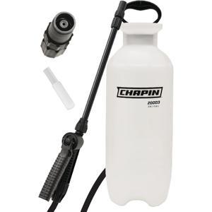 Chapin 20006 Made in USA 3 -Gallon Lawn and Garden Pump Pressured Sprayer, for Spraying Plants, Garden Watering, Lawns, Weeds and Pests, Translucent White