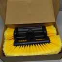 Tanlade 2 Pcs Car Wash Brush Head with Soft Detailing Bristle Flow Thru Car Cleaning Brush Exterior Car Wash Equipment for Auto Truck RV Boat Camper Washing (Yellow, 10 Inch)