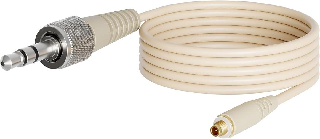 J K 1/8" Locking Screw Detachable Cable for JK MIC-J 071S Headset Headworn Microphone