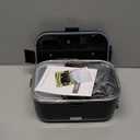 Electric-Lunch-Box-Heated-Food-Warmer 100W Heating Lunchbox for Adults 1.8L Portable Food Heater for Work/Car, 12V/24V/110-230V Lonchera Elctrica Porttil with Fork Spoon (Black)