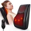 Back Massager with Heat, Neck Massager for Pain Relief Deep Tissue 3D Shiatsu Kneading Electric Massage Pillow for Whole Body Relaxation, Home, Car, Office Use, Gifts for Mom, Dad, Women, Men