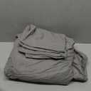 Moonsea Twin XL Sheet Sets - Extra Deep Pocket 3-Piece Twin XL Sheets - Twin Extra Long Sheet Set with Side Pocket - Easily Fits Extra Deep 16 in to 24 in Pillow Top (Grey)