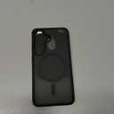 JETech Magnetic Case for Samsung Galaxy S24 5G, Compatible with MagSafe, Translucent Matte Back Shockproof Phone Cover (Black)