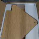 TUTOTAK Corner Shelf with LED Light, 6-Tier Corner Bookshelf for Small Space, Narrow Display Corner Shelf Stand with Storage Rack, for Living Room, Bedroom, Natural BS05BN006L