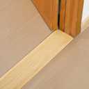 Wonderjune Door Transition Strip Wood Threshold Transition Unfinished Solid Red Oak Interior Threshold Doorways Reducer Threshold(36 x 5 x 0.63 Inches)