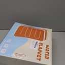 Electric Heated Blanket,Flannel & Sherpa Heated Throw Blanket 50"x60",Fast Heating Soft Fleece Blanket with 8 Heating Levels & 8H Auto Off-Blue