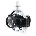 MECCANIXITY E27 Medium Base Bulb Socket M10 Thread Lamp Holder 3 Light Socket with Bracket Light Fixture Wire for DIY Lamp Accessories Ceiling Lamp