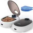 WOPET Automatic Cat Feeder  48H Programmable Pet Feeder, Ice Pack to Keep Fresh for Yogurt & Canned Meals  Perfect for Cats, Kittens & Small Dogs