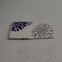 Blue Gray Table Runner Dahlia Pinnata Flower Beige Table Runners Modern Elegant Pompon Farmhouse Geometric Table Center Decor for Home Dining Party Entrance (13x72 Inch)