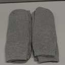 ZAKASA Non-Slip Grip Socks for Men: Non Skid Grippy Socks Anti Slip Gripper for Elderly Hospital Yoga Pilates (13-15, Grey-4 Pack)