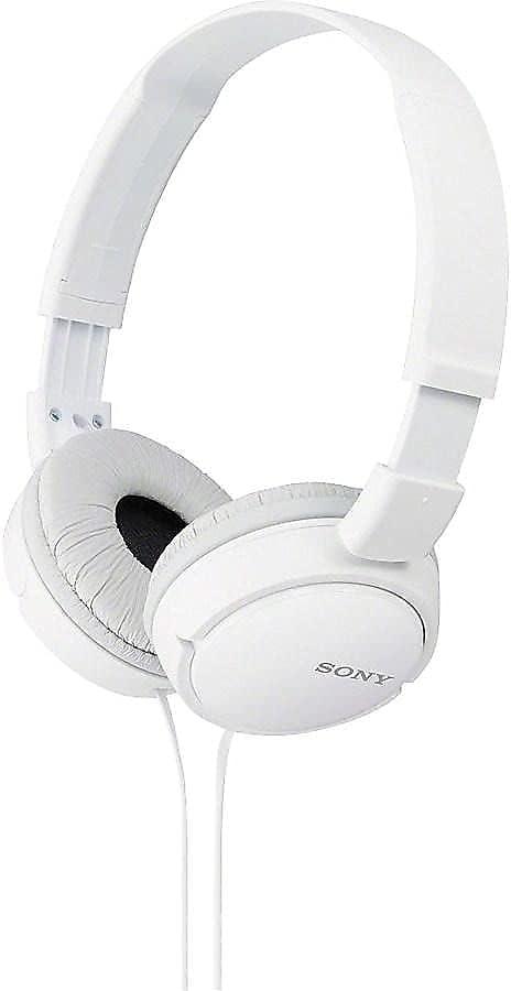 Sony ZX Series Wired On-Ear Headphones, White MDR-ZX110