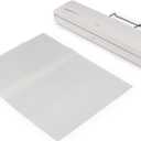 Amazon Basics 12-Inch Thermal Laminator Machine, 1 Min Fast Warm-Up, for Documents Photos, Home/Office/School Use, 20 Pouches Included, White