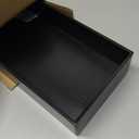 Black Bamboo Drawer Organizer - Silverware&Utensil Holder Organizer for Kitchen Drawers, Multi-Use Drawer Dividers Boxes for Bathroom CounterCabinet, Garage, Office Desk, Makeup, Jewelry (12*6*2.5)