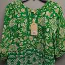 Women's Farmers Market 3/4-Sleeve Woven Top Medium