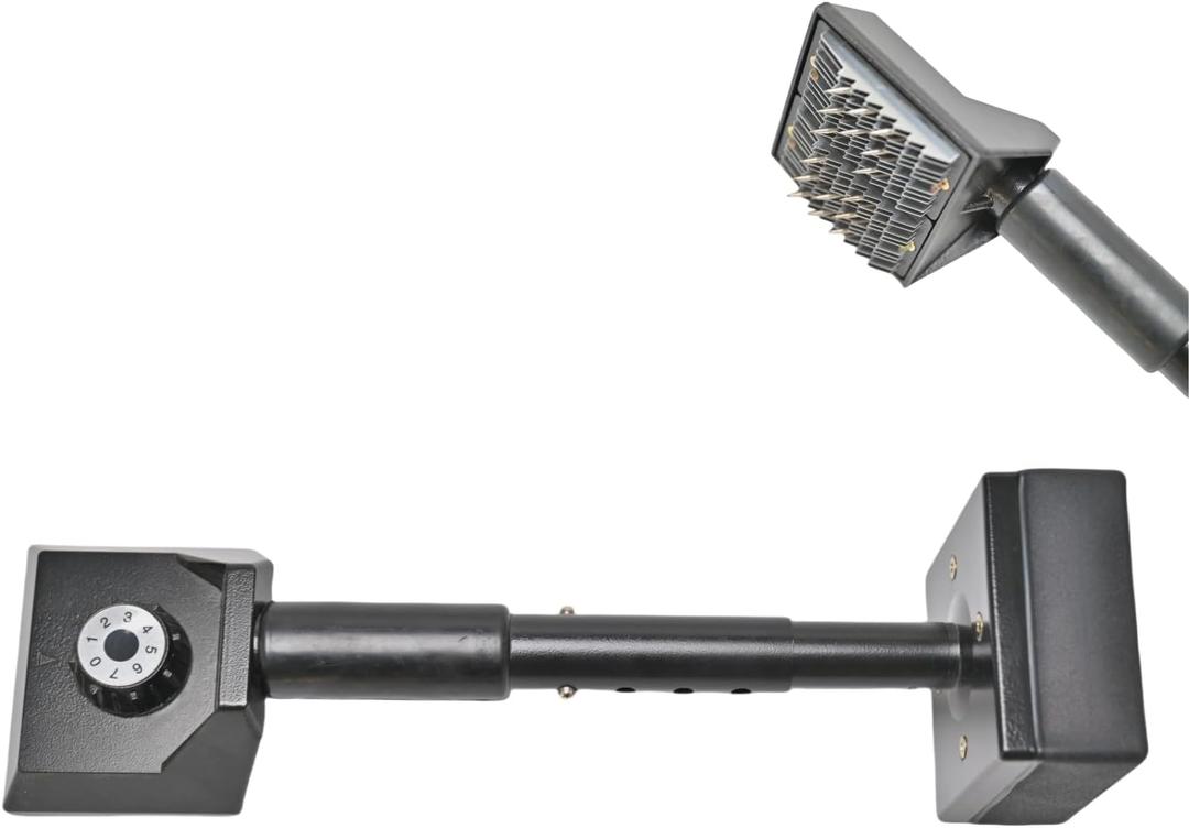 4 Levers Adjustable Knee Kicker Carpet Stretching Tool - All Metal Heavy Duty Carpet Installation Tool for Flooring, Upholstery, and More