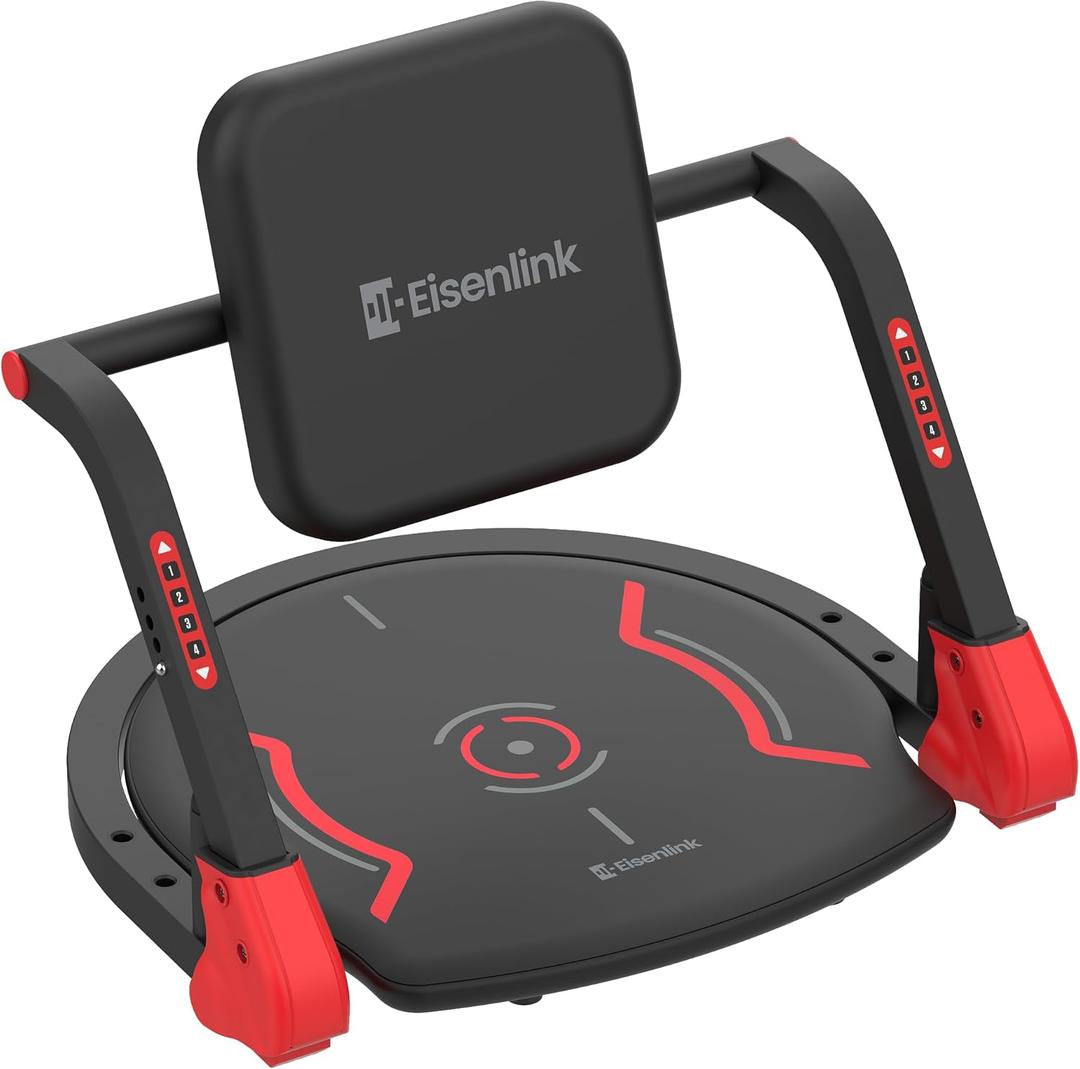 Eisenlink ABMAX-Gen3 Sit Up Exercise Equipment with Flat Backrest, 330LBS Weight Capacity, 4-Level Ab Crunch Machine, Ab Machine for Stomach Workout, Sit Up Machine for Home Gym Men & Women