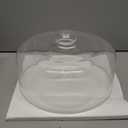 11 Inch Glass Cake Dome Cover, Upgraded Thickened Clear Cake Cover Lid for Cake Stand, Round Cloche Glass Dome for Dessert Plates Display and Protection