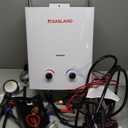 GASLAND 5L 1.32GPM Portable Propane Tankless Water Heater with 1.32GPM Water Pump and Pipe Strainer