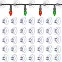200 Pack Suction Cups for Glass - 1.2''/30mm Small Clear Rubber Suckers for Holiday Christmas Lights String Decoration, Strong Adhesive Suction Cups Holder for Table Window Mirror Bathroom