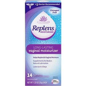 Replens Long-Lasting Vaginal Moisturizer with Reusable Applicator, 1.23 Ounce