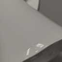 23.4" Tulip Dining Table, White, Perfect for 2-4 People, Mid-Century Modern Style, Round MDF Top with Sturdy Base for Dining Room, Living Room, Cafe (60cm)