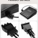 Foot Pedal Power Cord Replacement for Singer Sewing Machine, D Shape Plug Compatible with Singer 4452 4432 4423 4411 5554 5532 5523 5511 m1150 m1500 m2100(359102-001)