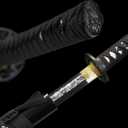 Wuaiyebet-1045/1060 high Carbon Steel Full Hand Forged Traditional, Katana Sword Hademade Heat Tempered ，Japanese Samurai Swords ，Full Tang,Functional,Black