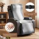 Recliner Cushion for Elderly with Headrest & Footrest Support