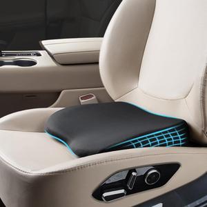 Car Seat Cushion for Driving,Car Booster Seat Cushion for Short Drivers,Portable Driver Seat Cushion to Raise Height 3.5 in,Office Chair Back Support Pillow for Lower Back Pain Relief
