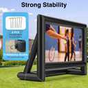 Estgora 19FT Inflatable Projector Screen for Outside, Blow Up Movie Screen Outdoor, Inflatable Movie Screen with Air Blower, Front & Rear Projection Screens for Outdoor Movie Night Backyard Pool Fun