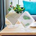 Cocktail Napkin Holder 2 Pack, Acrylic Clear Coffee Filter Holder, Modern Design, Decorative Caddy Holder for Tables and Kitchen Decor