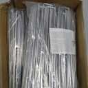 AMAGABELI GARDEN & HOME 300 Pack Galvanized Landscape Staples 8 Inch 11 Gauge Garden Staples Garden Stakes Plant Cover Stakes U-Shaped Landscape Stakes Landscape Pins for Weed Barrier Fabric