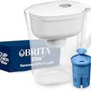 Brita Water Pitcher, Metro Elite Filter, Removes 99% of Lead, Includes 1 Filter, 6-Cup Capacity, White