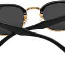 Onrtry Classic Polarized Sunglasses for Men Women Semi-Rimless Frame Sun Glasses Fashion Retro Designer Shades