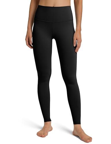 Colorfulkoala Women's Dreamlux High Waisted Workout Leggings 28" Inseam Full Length Yoga Pants (XS, Black)