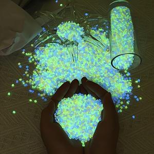 4000PCS Glow in The Dark Rocks Luminous Pebble Stones Fairy Garden Decor Outdoor Decorations for Plants Backyard Aquarium Pathway Random Color