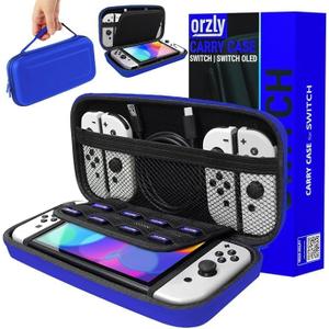 Orzly Carrying case for Switch Switch Console 1st Gen Consoles - Midnight Blue Protective Hard Portable Travel caseGIFT BOXED