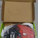 Idepet Heavy Duty Retractable Dog Leash for Small and Medium Dogs, Anti-Chewing Steel Chain Design,360 DegreeTangle-Free,Break and Lock System,26ft Leash Dog Walking (Red, Round Rope)