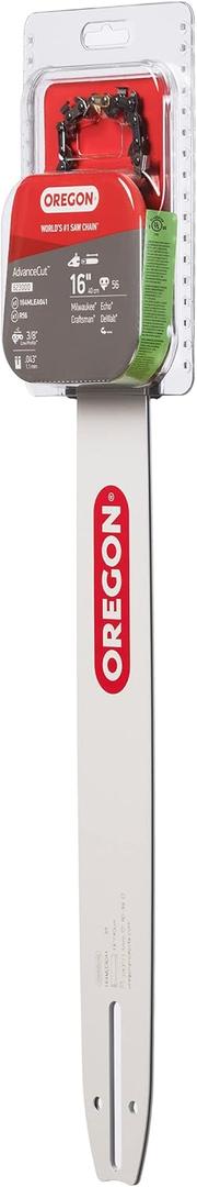 Oregon 16-Inch Replacement Chainsaw Bar & R56 Chain, 3/8" Pitch, .043" Gauge, 56 Drive Links, Fits Echo, Craftsman, Poulan, Homelite, Husqvarna, Ryobi And More (623000), Gray