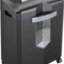 Bonsaii 12-Sheet Micro Cut Shredders for Home Office, 60 Minute P-4 Security Level Paper Shredder for CD, Credit Card, Mails, Staple, Clip, with Jam-Proof System & 4.2 Gal Pullout Bin C266-B