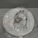 Scalloped Lamp Shades Set of 2, White Lamp Shade with Petal Edge Braid, 6.1"Top x 13"Bottom x 9.6"High, Bell Lamp Shades for Table Lamps Floor Lamps, Spider, Harp Holders Included, Easy Assembly