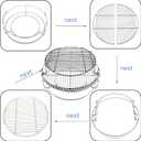 Multi-Level Grate for Big Green Egg Large,Kamado Joe Classic Charcoal Grill